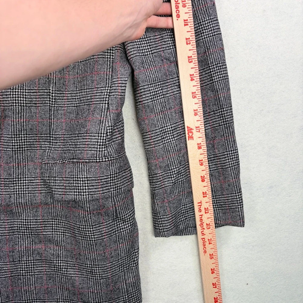 Brooks Brothers Loro Piana Wool Blazer Mens 45RG Grey Glen Plaid Sport Coat